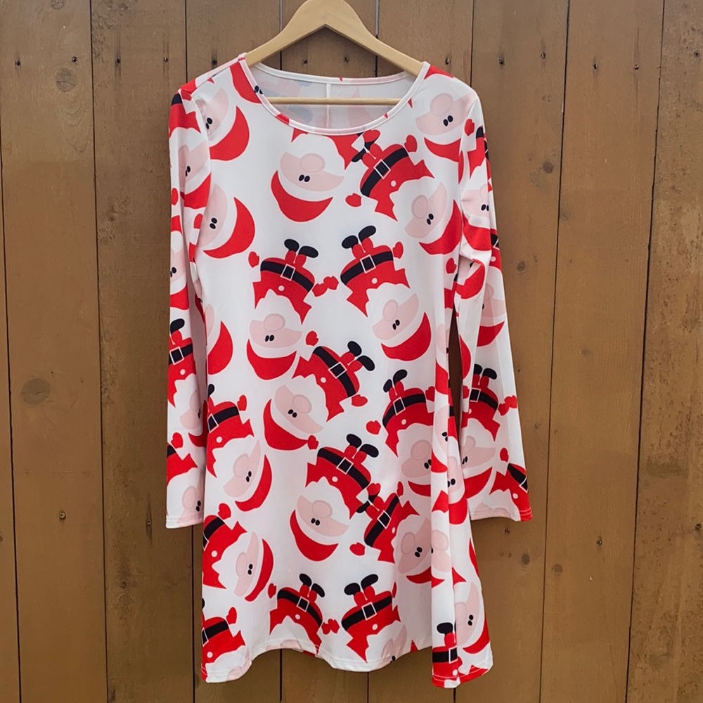 Adorable Santa Christmas Holiday Dress size Large